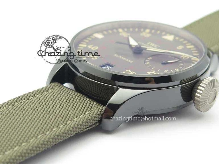 MIROTIME 0331 Chic Big Pilot Real PR IW501902 Real Ceramic ZF 1:1 Best Edition On Nylon Strap A 7275